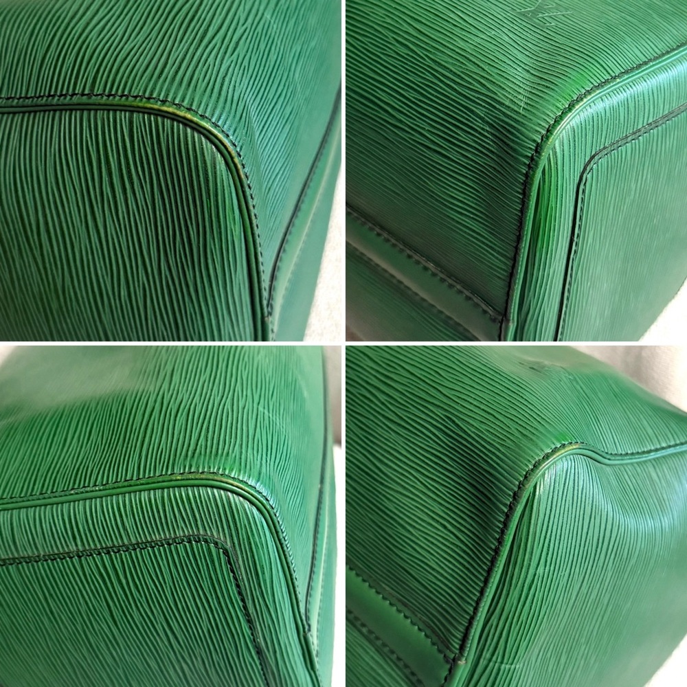 Authentic Louis Vuitton Speedy 35 satchel bag Epi Green Leather M42994 - Picture 11 of 16